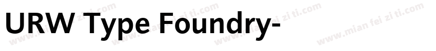 URW Type Foundry字体转换